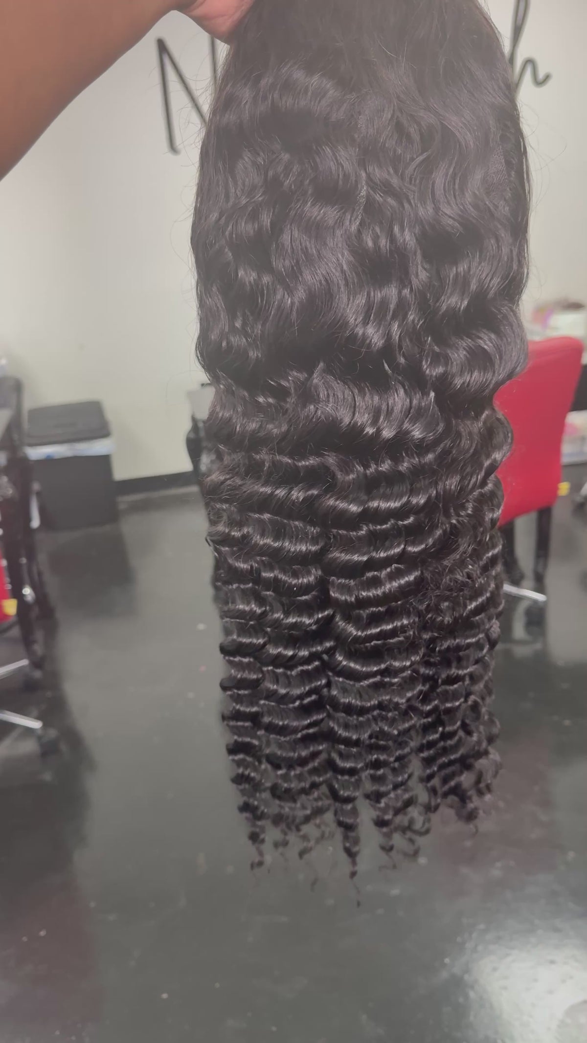 13x4 Deep Wave Lace Front Wig – 200% Density
